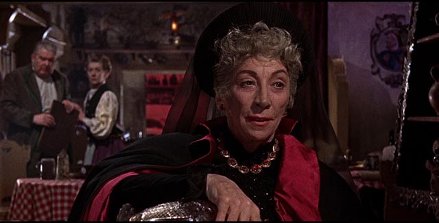 Martita Hunt as the misguided Baroness Meinster in Terence Fisher's Brides of Dracula (1960)