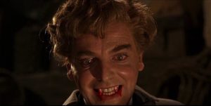 Baron Meinster (David Peel) out for blood in Terence Fisher's The Brides of Dracula (1960)