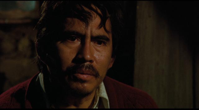 The sympathetic villager who pays a high price for giving the workers shelter in Felipe Cazals' Canoa: A Shameful Memory (1976)