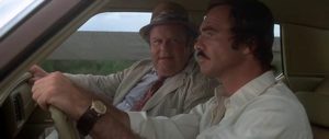 Gator (Burt Reynolds) and agent Greenfield (Jack Weston) in Burt Reynolds' Gator (1976)