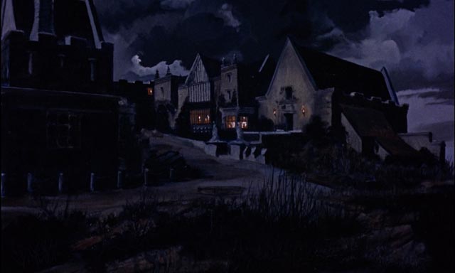 Gloomy Baskerville Hall in Terence Fisher's The Hound of the Baskervilles (1959)