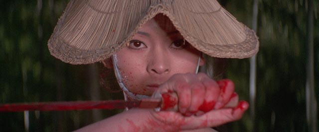 Michi Azuma as the vengeful woman O-Yuki in Buichi Saito's Baby Cart in Peril (1972)