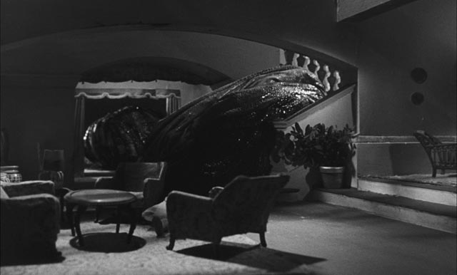 The blob oozes through Prof. Fielding's house: one of Bava's miniatures in Mario Bava & Riccardo Freda's Caltiki: The Immortal Monster (1959)