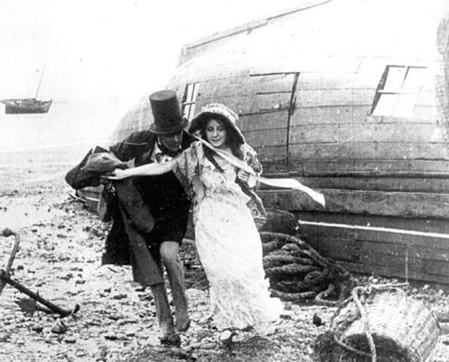 Emily and Steerforth elope in the Hepworth company's David Copperfield (1913)