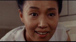 Tampopo (Nobuko Miyamoto) is eager to learn the finer points of cooking ramen in Juzo Itami's Tampopo (1985)