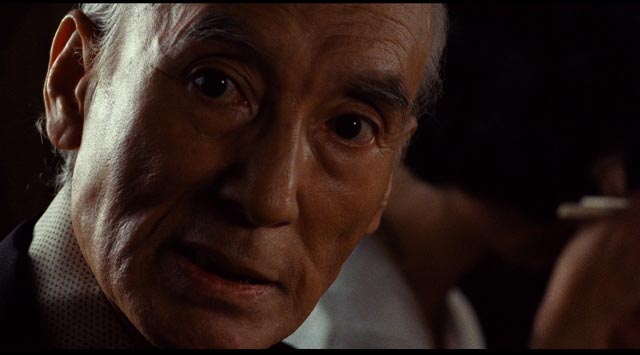 Ry?tar? ?tomo as the ramen master who discourses on the spiritual dimension of eating noodles in Juzo Itami's Tampopo (1985)