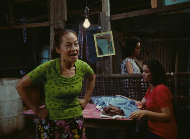 Insiang's bitter mother (Mona Lisa) berates her relatives in Lino Brocka's Insiang (1976)