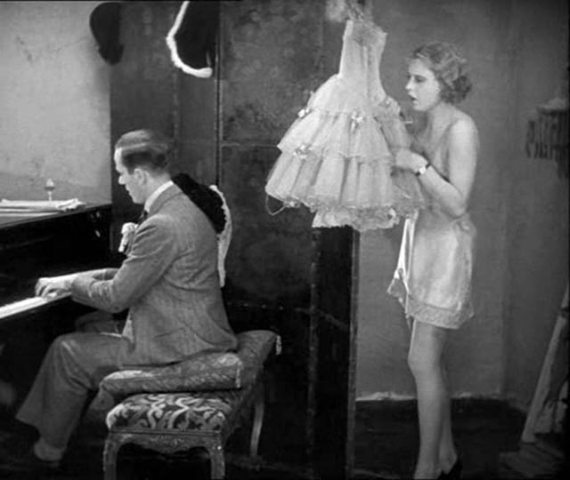 In the sound version of Alfred Hitchcock's Blackmail (1929), during his seduction attempt, the Artist (Cyril Ritchard) plays the piano ...