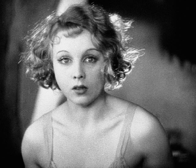 Anny Ondra as Alice White, traumatized by the murder she has committed in Alfred Hitchcock's Blackmail (1929)