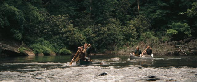 A wild river sets a challenge for civilized city men in John Boorman's Deliverance (1972)