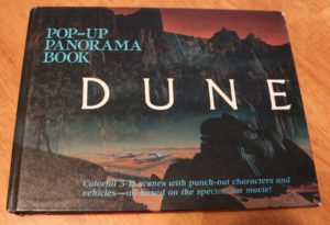 Front cover of the Dune pop-up book