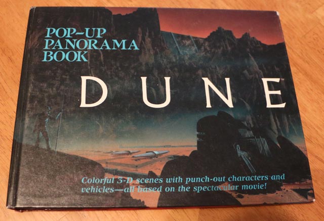 Front cover of the Dune pop-up book