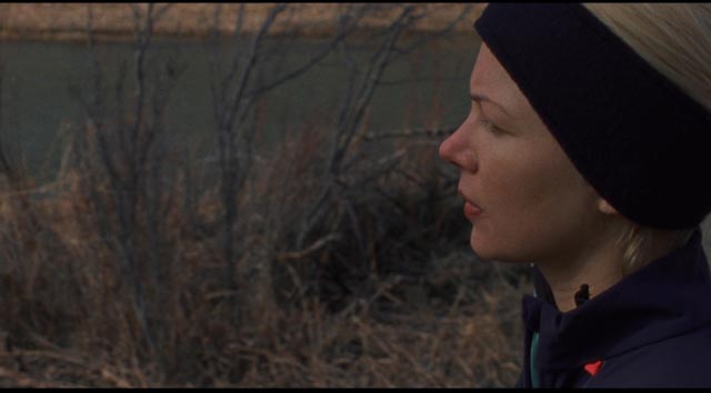 Gina (Michelle Williams) maintains tight control over herself in order to hold her family together in Kelly Reichardt's Certain Women (2016)