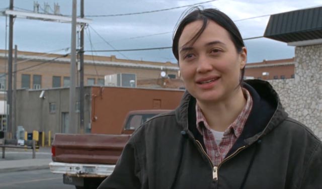 The ranchhand travels all night to find Beth, but doesn't know what to say when she gets there in Kelly Reichardt's Certain Women (2016)