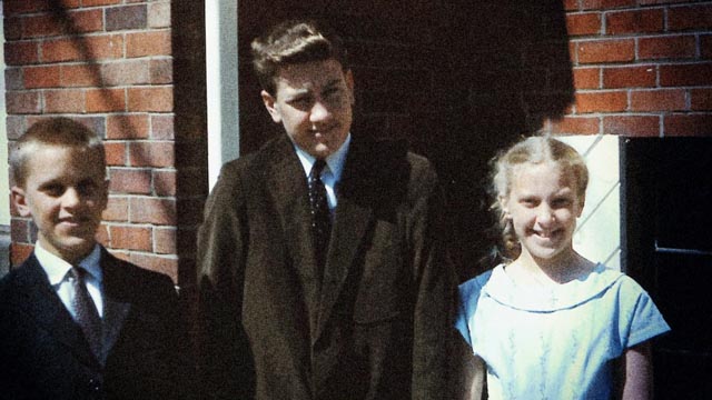 The teen-aged Lynch with his siblings in a home movie from David Lynch: The Art Life (2016)