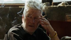 David Lynch with his ubiquitous cigarette, integral prop for "the art life" in David Lynch: The Art Life (2016)