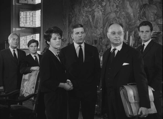 The Kerloquen cousins gather for what they hope is a reading of the will in Georges Franju's Plein feux per l'assassin (1961)