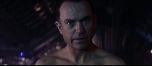 Scientist William Weir (Sam Neill) is seduced by evil in Paul W.S. Anderson's Event Horizon (1997)