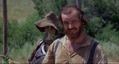 Jack Nicholson as easy-going rustler Tom Logan in Arthur Penn's The Missouri Breaks (1976)