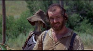 Jack Nicholson as easy-going rustler Tom Logan in Arthur Penn's The Missouri Breaks (1976)