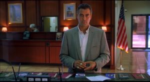 George Clooney as hapless ex-con Jack Foley in Steven Soderbergh's Out of Sight (1998)