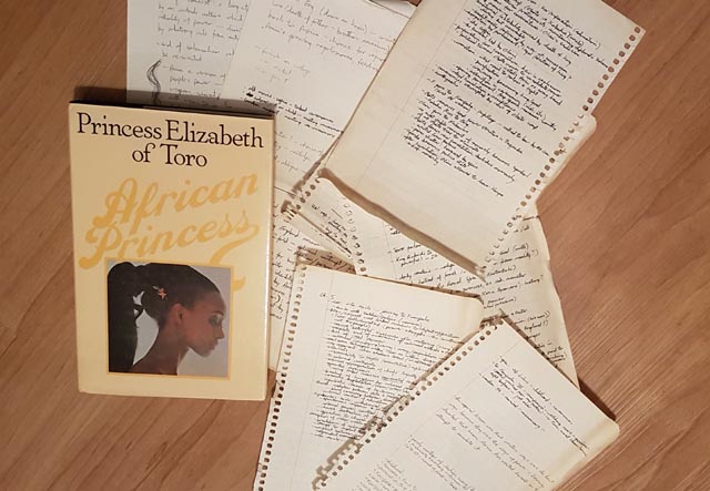 Princess Elizabeth's book and some of the notes I made towards an adaptation