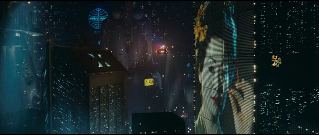 Blade Runner's media-saturated cityscape ...