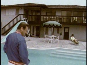 Charley O'Connell and the house he bought with his roller derby earnings in Robert Kaylor's Derby (1971)