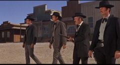 Wyatt Earp (James Garner), Doc Holliday (Jason Robards) and the Earp brothers mean business in John Sturges' Hour of the Gun (1967)