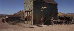 Clanton's men wait for the Earps to arrive at the O.K. Corral in John Sturges' Hour of the Gun (1967)