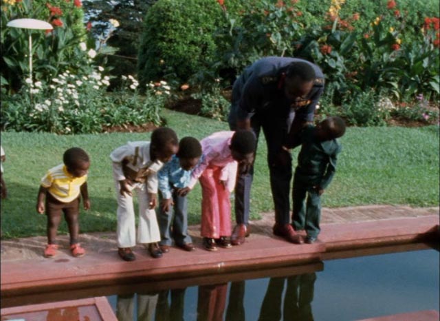Amin relaxes with some of his children in Barbet Schroeder's General Idi Amin Dada: A Self-Portrait (1974)