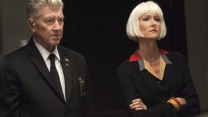 David Lynch as Gordon Cole, with Diane (Laura Dern) in David Lynch's Twin Peaks (2017)