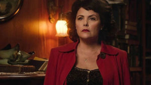 Audrey Horne (Sherilyn Fenn) trapped in a static marriage in David Lynch's Twin Peaks (2017)