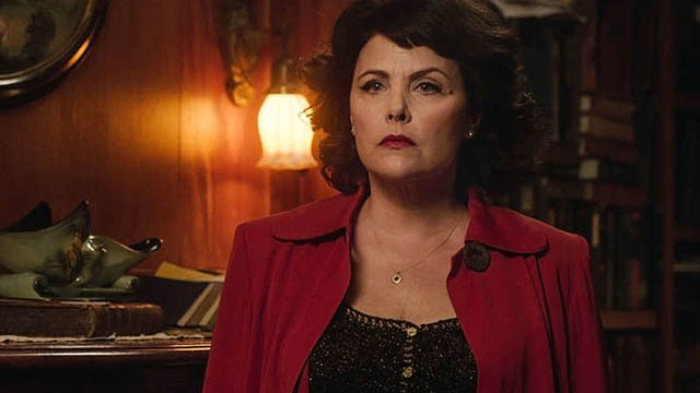 Audrey Horne (Sherilyn Fenn) trapped in a static marriage in David Lynch's Twin Peaks (2017)