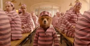 Wrongly convicted for robbery, Paddington makes the best of being in prison in Paul King's Paddington 2 (2017)