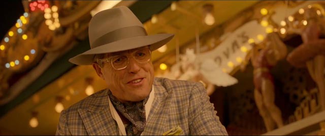 Hugh Grant as the unscrupulous actor Phoenix Buchanan in Paul King's Paddington 2 (2017)