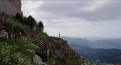 The ruined castle of Montségur dominates the spectacular landscape of southwestern France in Richard Stanley's The Otherworld (2013)