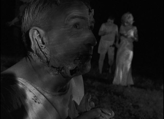 Human flesh-eating on-screen for the first time in George A. Romero's Night of the Living Dead (1968)