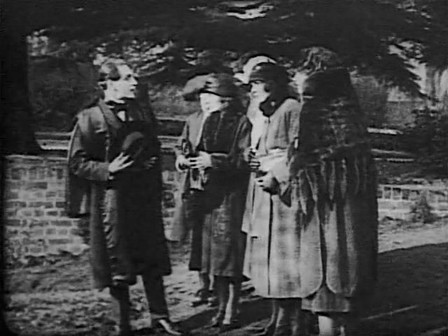 Isoldi Keene stages a fake miracle to lure in unsuspecting English women in Harry B. Parkinson's Trapped By the Mormons (1922)