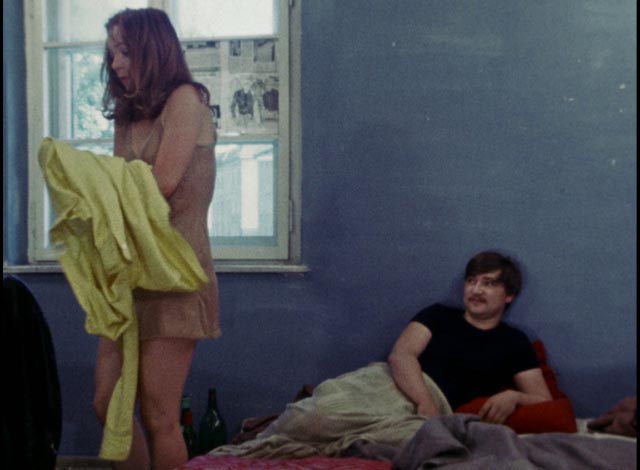 Having seduced Johanna (Irmgard Paulis), Baal discards her in Volker Schlondorff's Baal (1970)