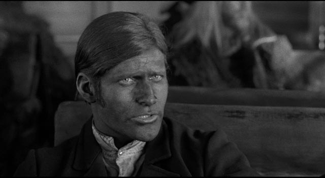 ... an is unsettled by the cryptic comments of the train fireman (Crispin Glover) in Jim Jarmusch's Dead Man (1995)