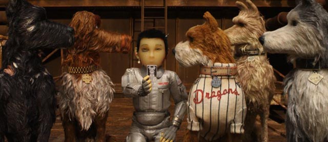 Atari searches for his missing companion Spots in Wes Anderson's Isle of Dogs (2018)