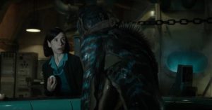 Elisa (Sally Hawkins) developes an emotional attachment to the Creature in Guillermo del Toro's The Shape of Water (2017)