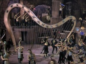 The dark and menacing dungeon ballet in Dr. Seuss' The 5000 Fingers of Dr. T (1953)