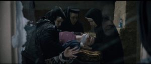 Alina (Cristina Flutur)'s unhappiness and rage is seen as demonic possession by the nuns in Cristian Mungiu's Beyond the Hills (2012)