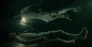 Lockhart (Dane DeHaan) undergoes an extreme water cure in Gore Verbinski's A Cure for Wellness (2016)