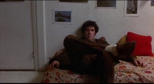 Alfred (Elliott Gould) chooses total disengagement as a survival strategy in Jules Feiffer & Alan Arkin's Little Murders (1971)