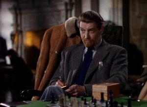 Powell favourite Roger Livesey as Dr. Frank Reeves in Michael Powell and Emeric Pressburger's A Matter of Life and Death (1946)