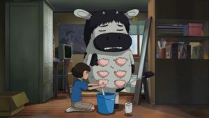 This may scar the younger kids: Satellite Girl provides her boyfriend Milk Cow with a little relief in Chang Hyung-yun's Satellite Girl and Milk Cow (2014)