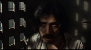 Gregorio Cortez (Edward James Olmos) waits in jail for white society to pass its judgement on him in Robert M. Young's The Ballad of Gregorio Cortez (1982)